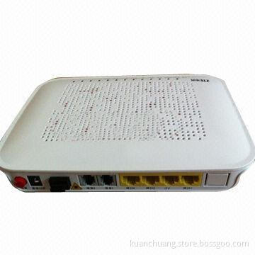 GPON ONU, ZXA10 F620 optical network terminal/4 Ethernet ports+2 voice ports/English firmware/SIP